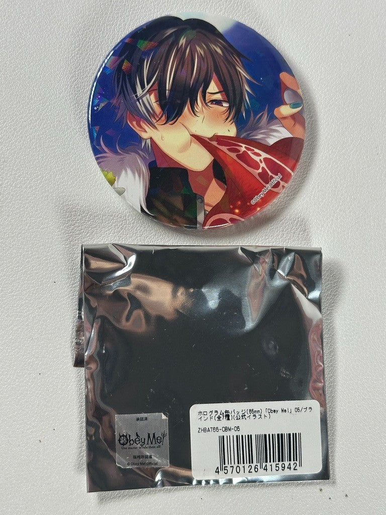 Obey Me! Marvelous Inc Can Badge Belphegor