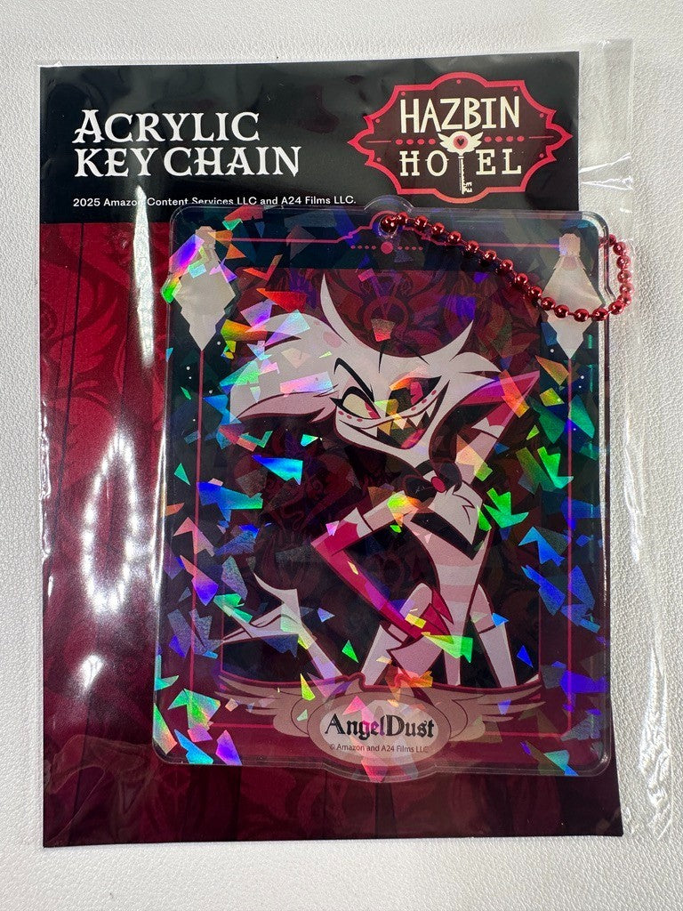 Hazbin Hotel Ikebukuro PopUp Shop Angel Dust Hologram Acrylic Charm