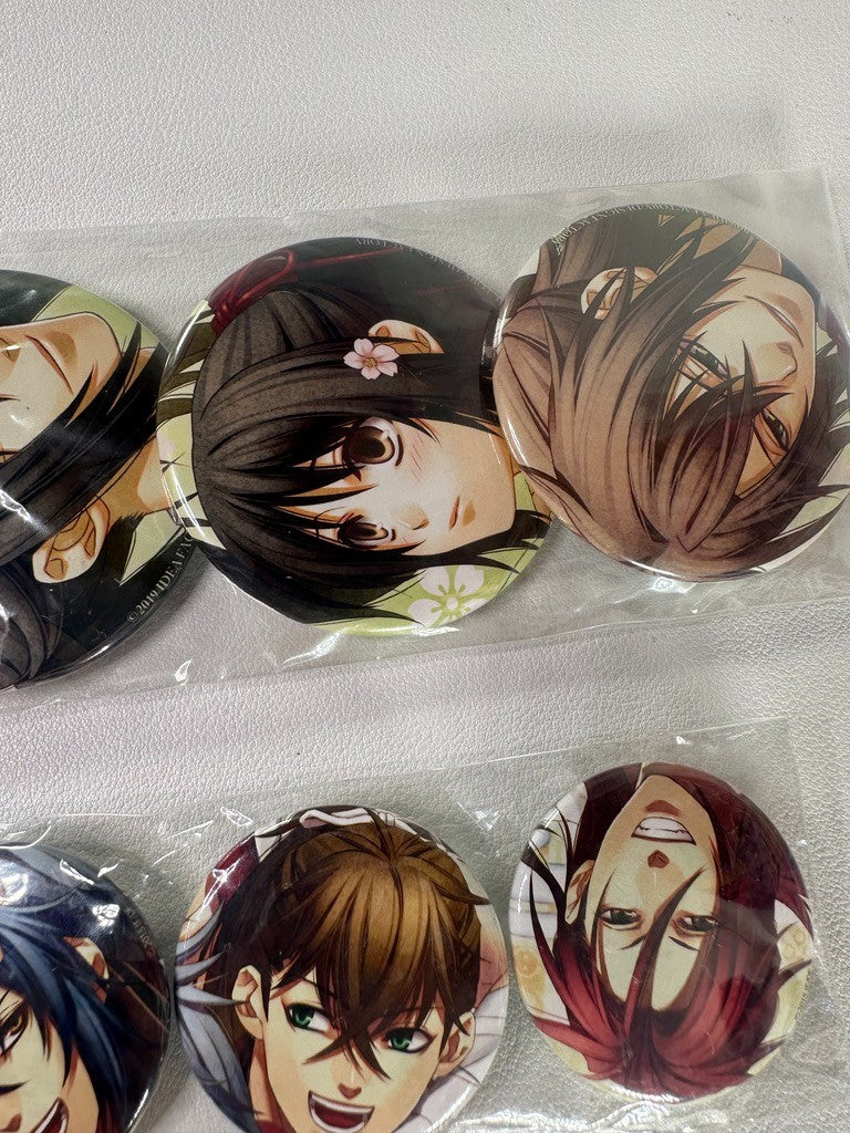 Hakuoki Can Badge Set Souji Okita Hajime Saitou