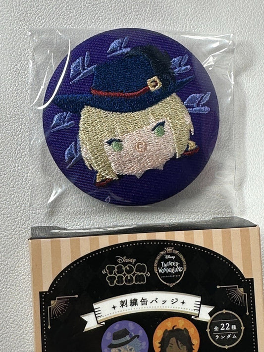 Twisted Wonderland Tsumtsum Embroidery Can Badge Pomefiore Rook Hunt