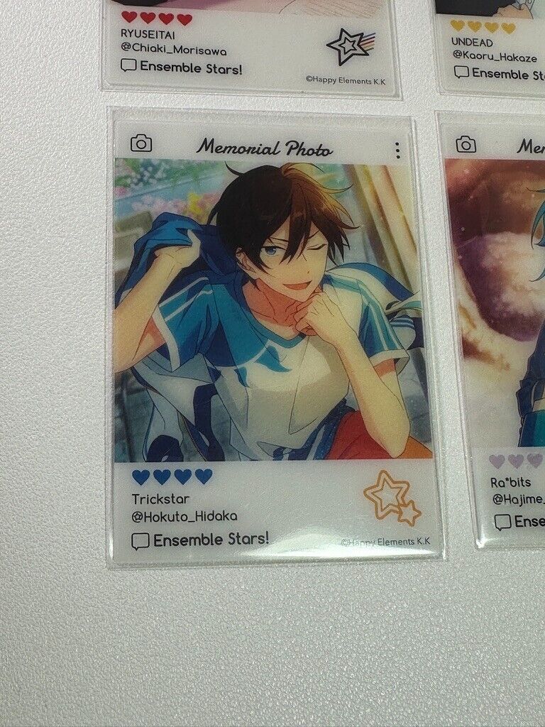 Ensemble Stars Memorial Photo Collectable Card Set Shino Hakaze Morisawa Hidaka