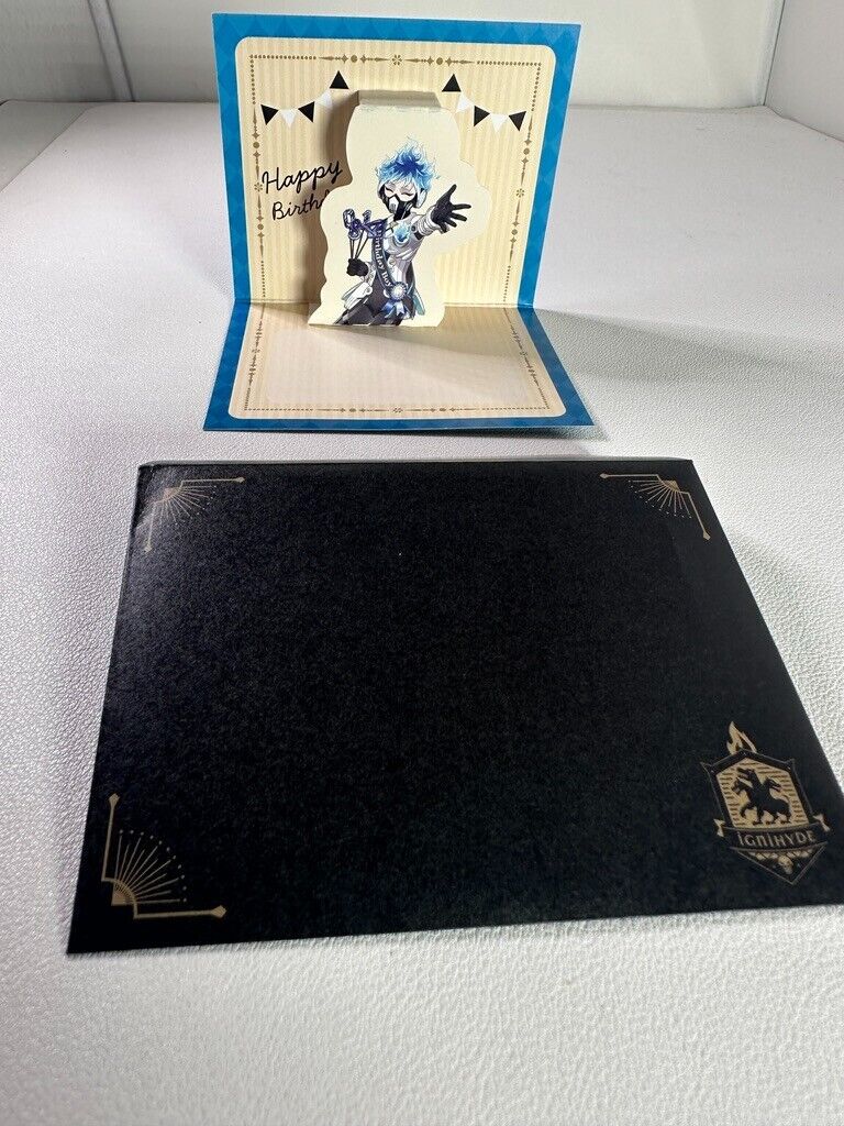 Twisted Wonderland Mini Pop-Up Birthday Card Ignihyde Ortho Shroud
