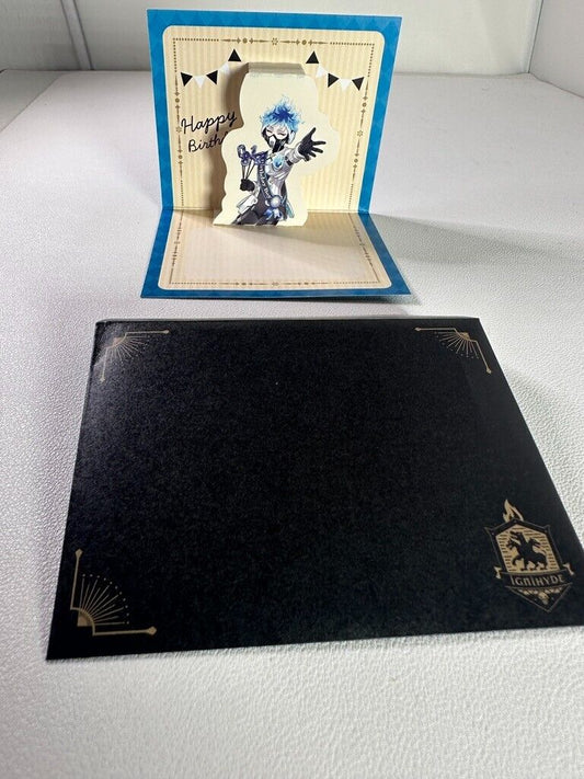 Twisted Wonderland Mini Pop-Up Birthday Card Ignihyde Ortho Shroud