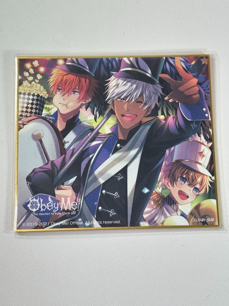 Obey Me! Shikishi Board Mammon Beelzebub Luke