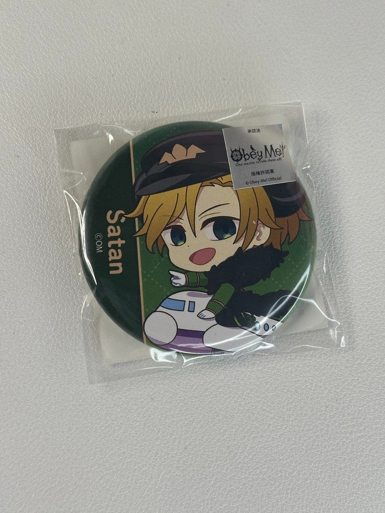 Obey Me! One Master To Rule Them All Can Badge Satan Pilot
