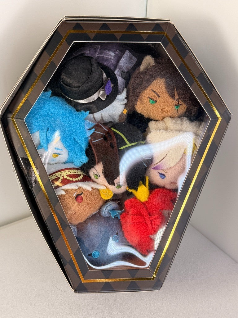 AS IS Twisted Wonderland Tsum Tsum Coffin Box Set Riddle Leona Azul Kalim Vil