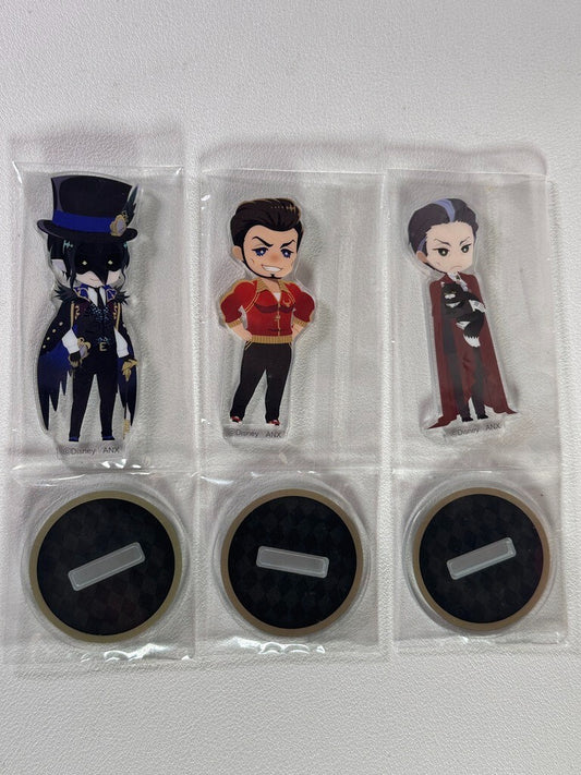 Twisted Wonderland Night Raven College Acrylic Stand Set Mozus Ashton Dire