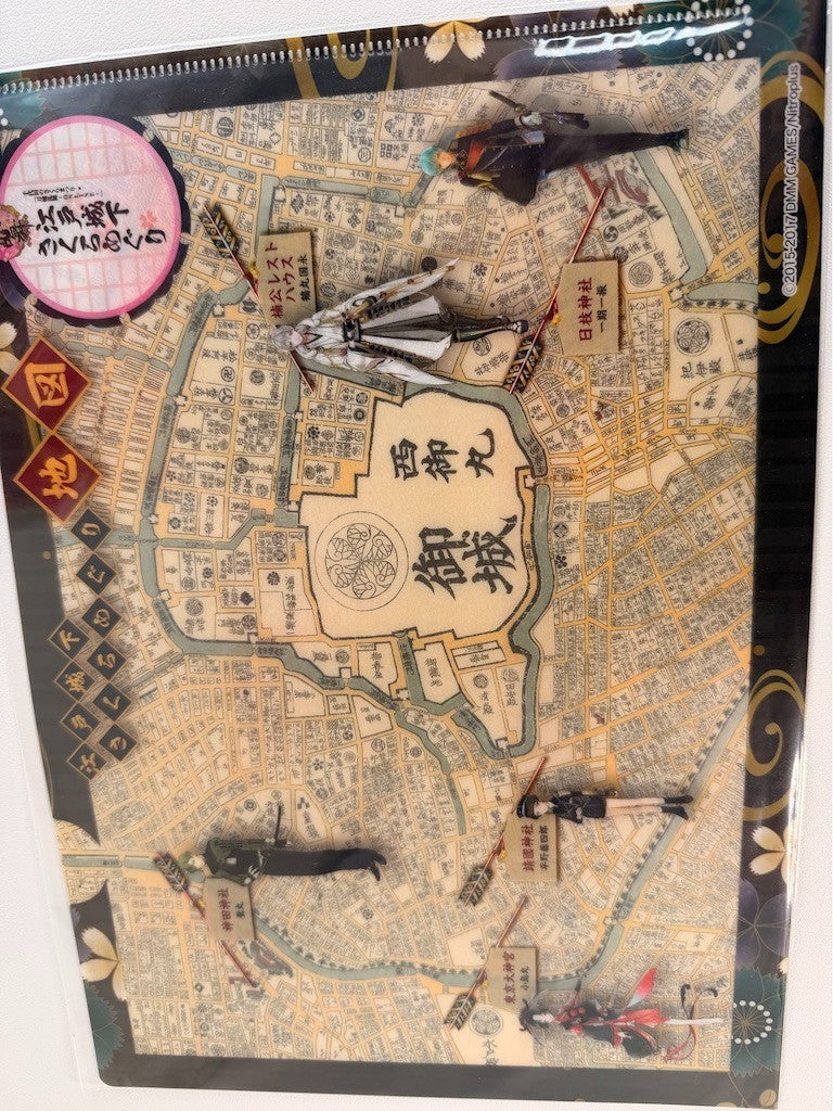 Touken Ranbu Sakura Meguri Edo Castle Town Map Clear File