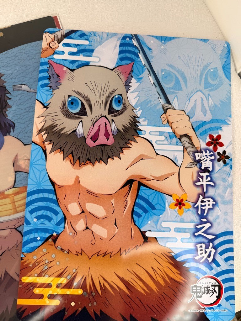 Demon Slayer Kimetsu No Yaiba Clear File Pencil Board Set Inosuke Hashibira