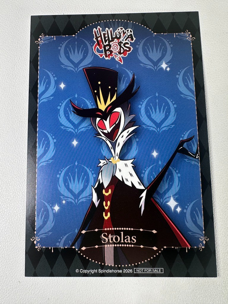 Hazbin Hotel Smile Base Cafe Postcard Stolas