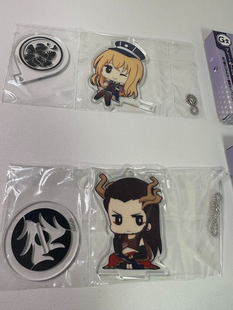 Touken Ranbu Online Animate Cafe Livelihood Acrylic Stand Key Holder Chiyogane