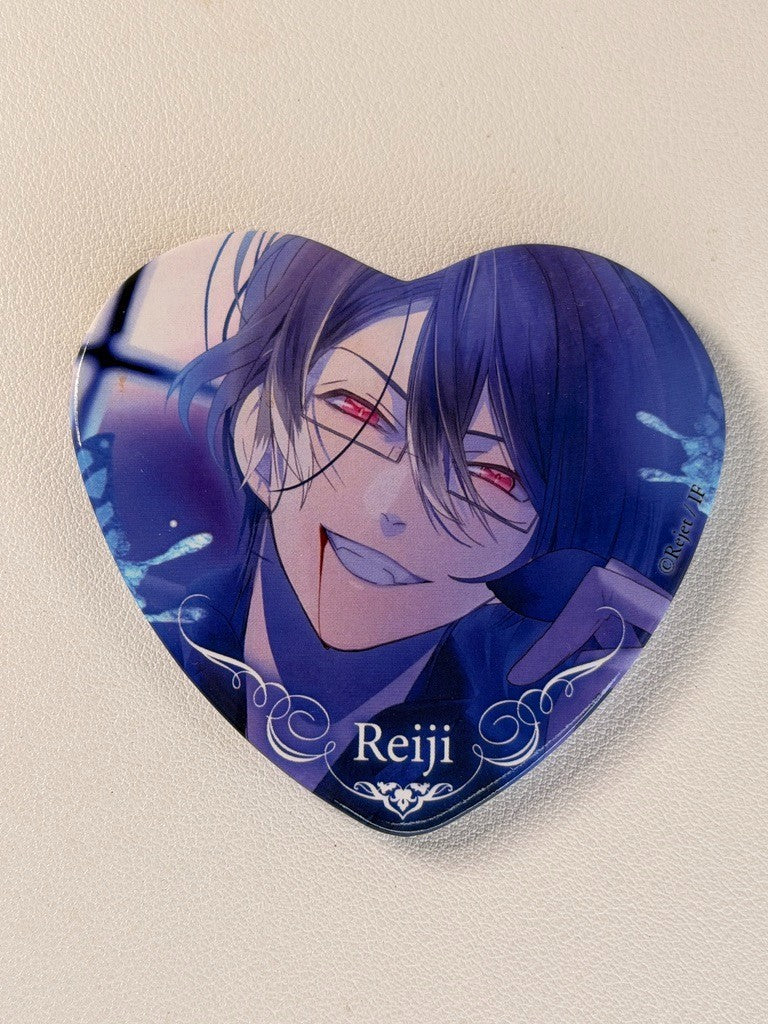 Diabolik Lovers Medium Can Badge Reiji Sakamaki Heart
