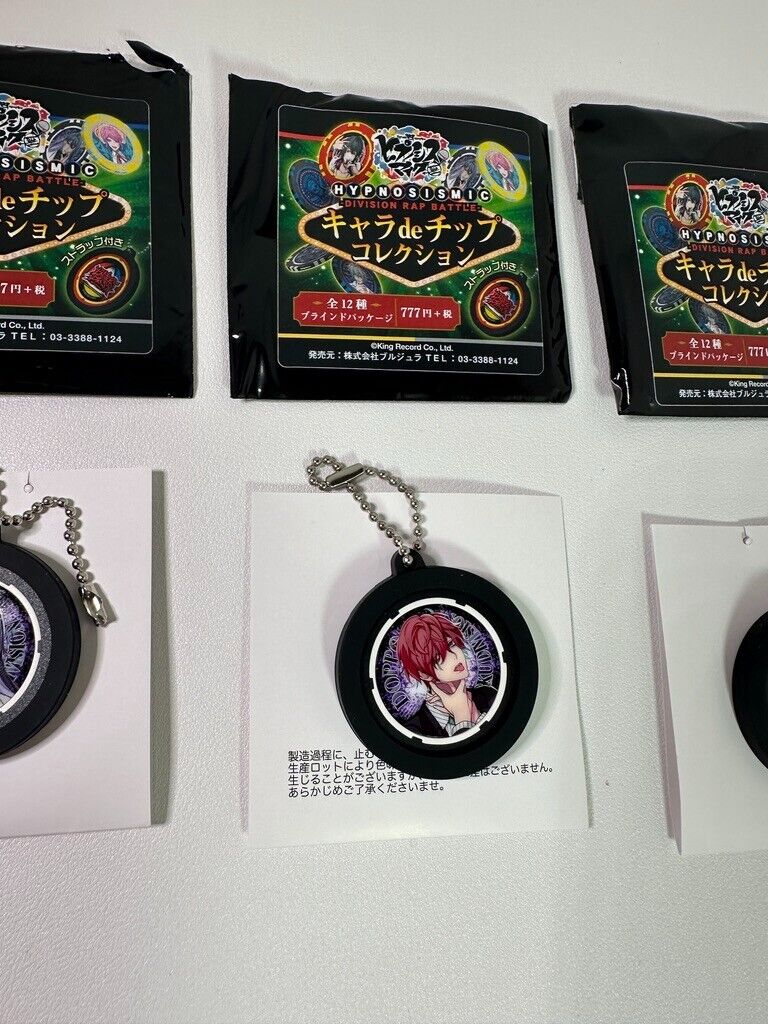 Hypnosis Mic Goods Character de Chip Key Chain Matenro Hifumi Jakurai Doppo