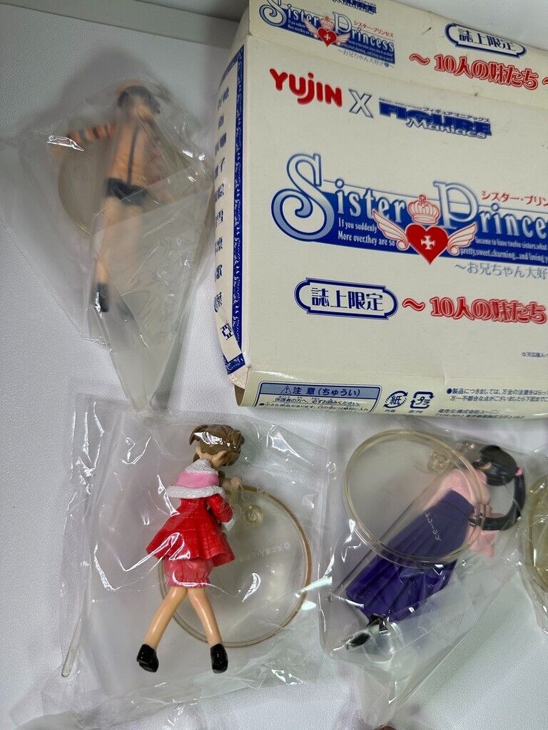 Sister Princess Yujin Figure Set AS IS Aria KAren Sakura Chikage Mamory Kaho