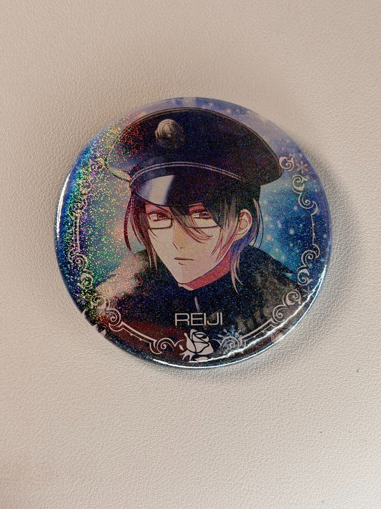 Diabolik Lovers Medium Can Badge Reiji Sakamaki Glitter