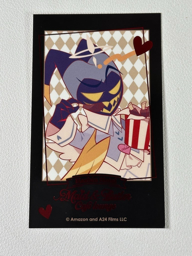 Hazbin Hotel Animate Cafe Maids and Butlers Card Adam Chibi