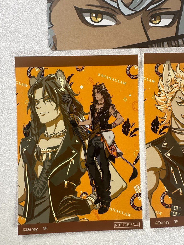 Twisted Wonderland Savanaclaw Bookmark Card Set Leona Kingscholar Jack Howl