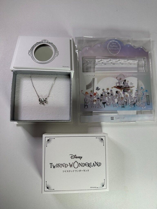Twisted Wonderland Disney100 Take-Up Heartslabyul Silver Necklace Acrylic Stand