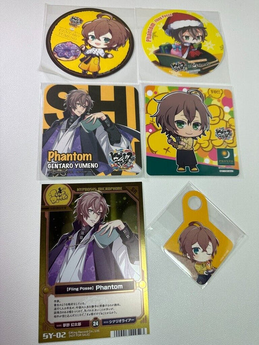Hypnosis Mic Can Badge Fling Posse Gentaro Yumeno Paper Coaster Card Set