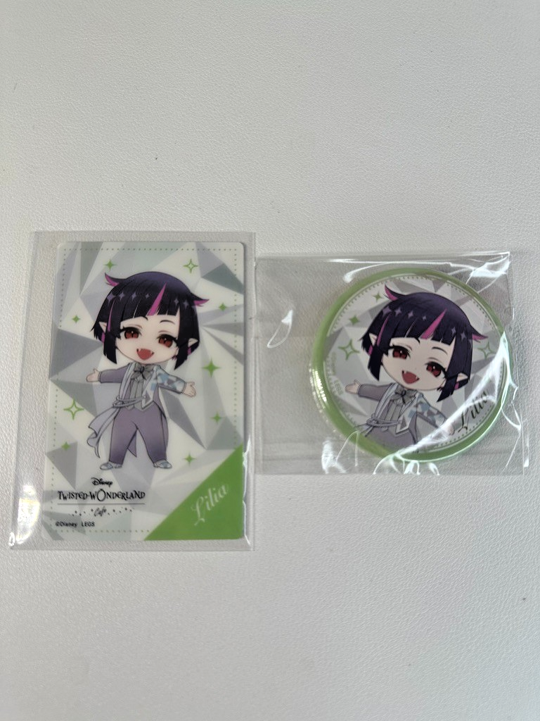 Twisted Wonderland Cafe Card Can Badge Diasomnia Lilia Vanrouge