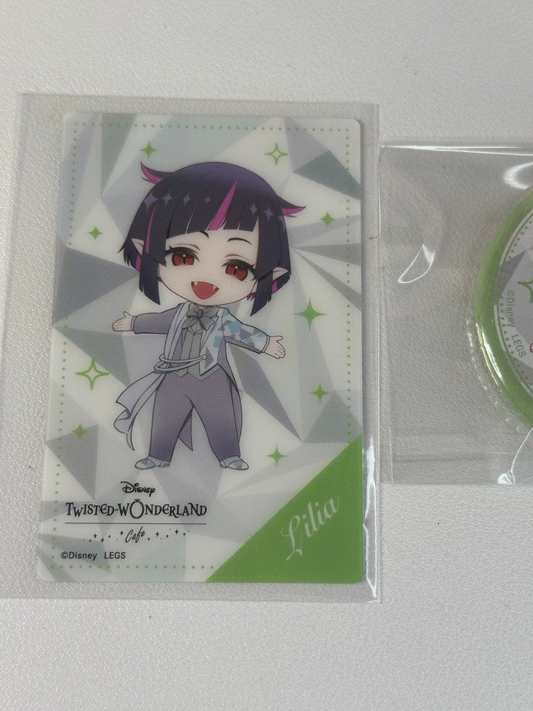 Twisted Wonderland Cafe Card Can Badge Diasomnia Lilia Vanrouge