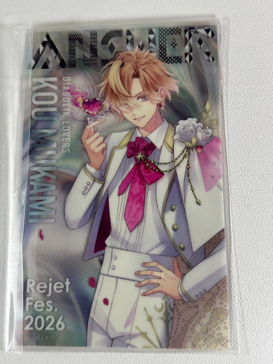 Diabolik Lovers Rejet Fes 2026 Kou Mukami Clear Card