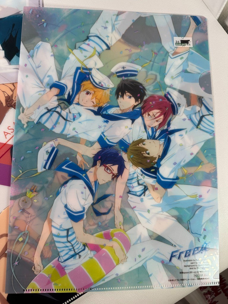 Free! Iwatobi Swim Club Eternal Summer Clear File Set Haruka Makoto Ikuya Nagisa