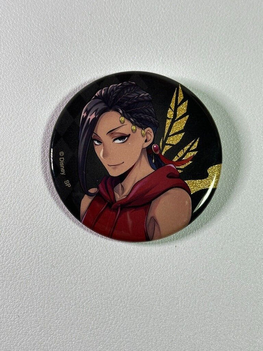 Twisted Wonderland Can Badge Scarabia Jamil Viper Gold Gym