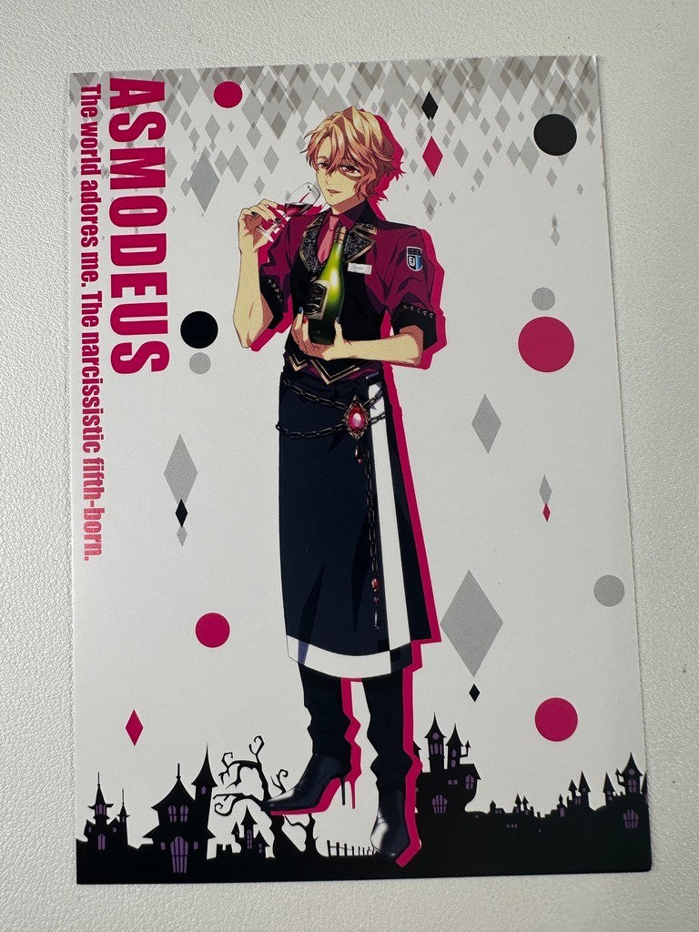 Obey Me! One Master To Rule Them All Chef Postcard Asmodeus