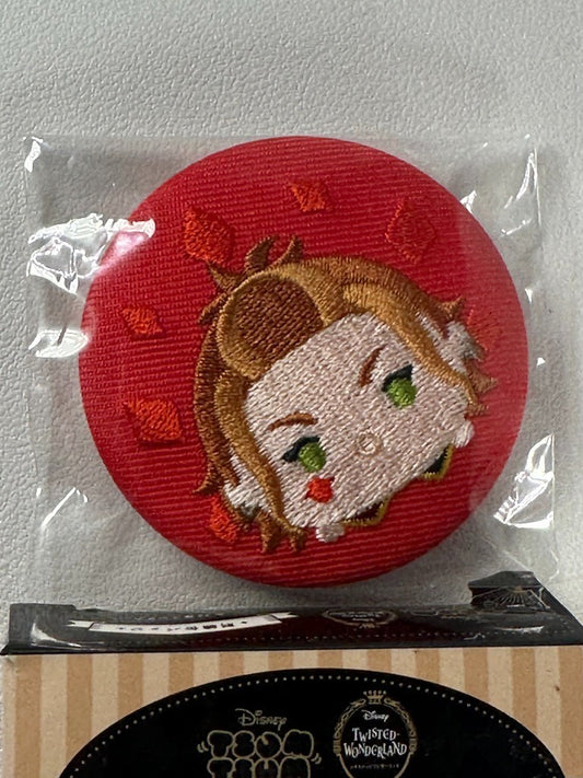 Twisted Wonderland Tsumtsum Embroidery Can Badge Heartslabyul Cater Diamond