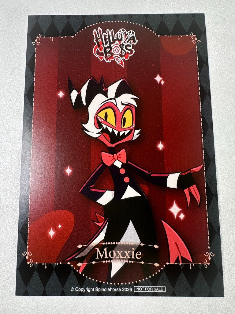 Helluva Boss Smile Base Cafe Postcard Moxxie