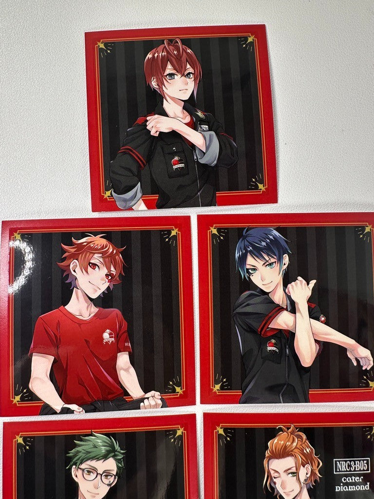 Twisted Wonderland Gym Card Set Heartslabyul Riddle Ace Deuce Trey Cater