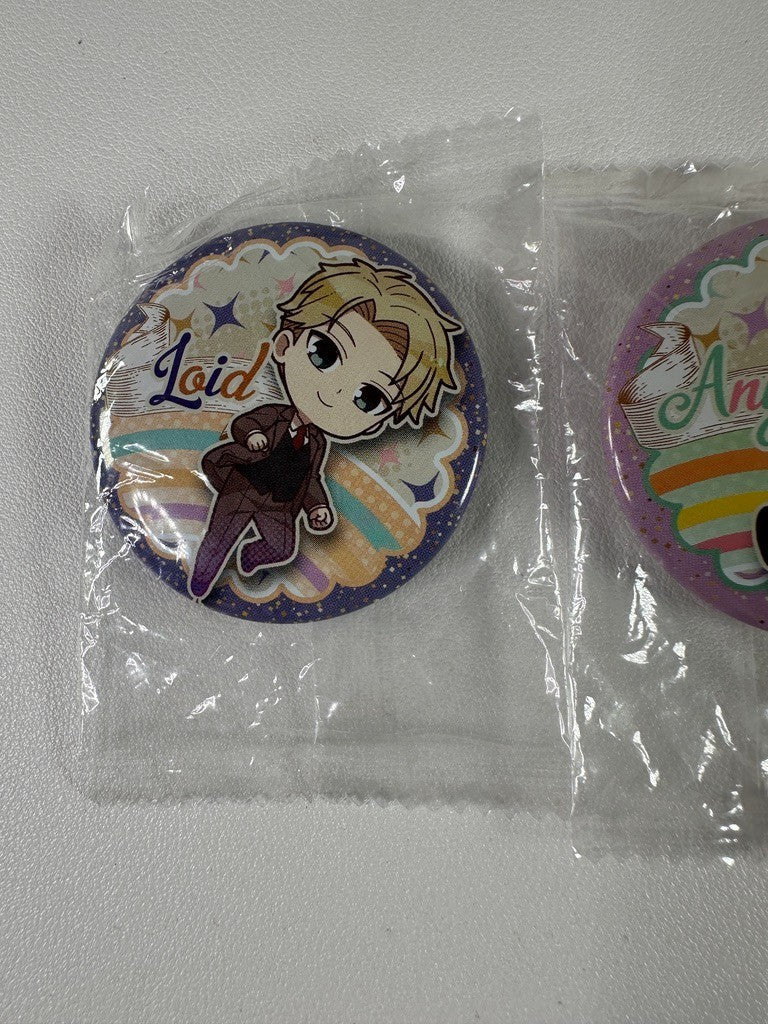 Spy x Family Loid Anya Forger Can Badge Set
