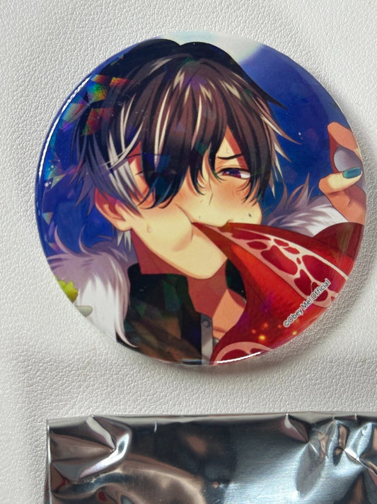 Obey Me! Marvelous Inc Can Badge Belphegor