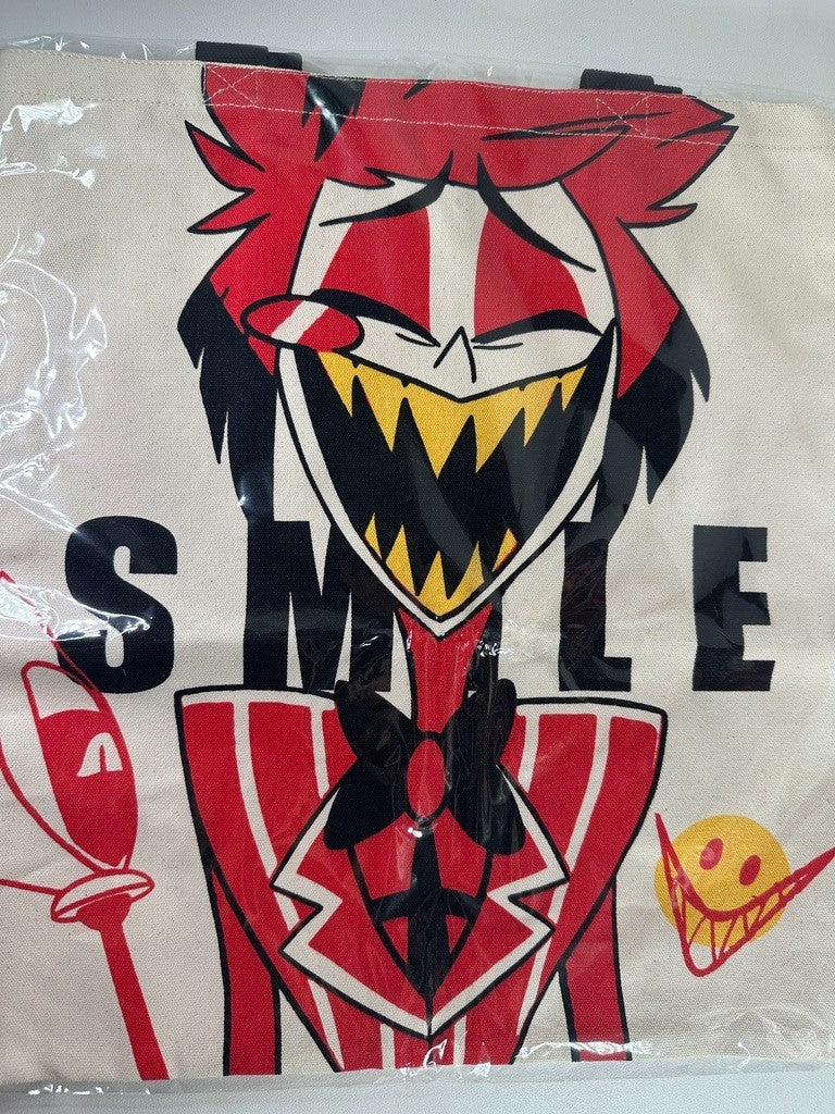 Hazbin Hotel Pop Up Shop Smile Tote Bag Alastor Charlie Morningstar