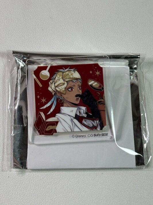Twisted Wonderland Can Badge Scarabia Kalim AlAsim Experimental Acrylic Clip