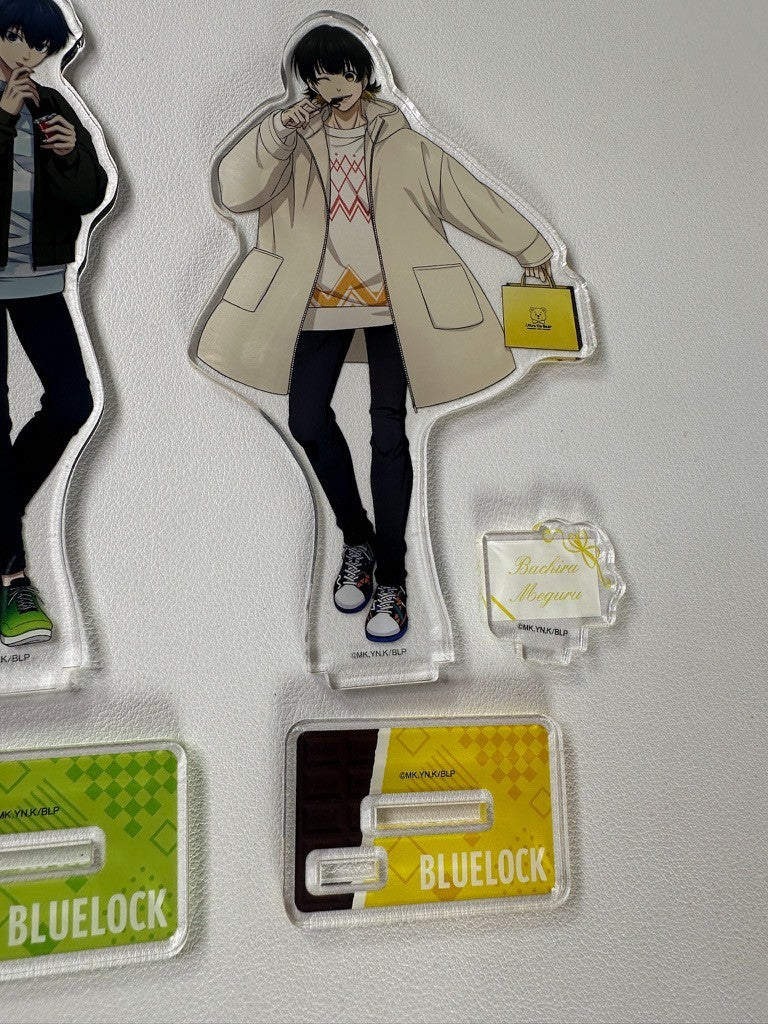 PREOWNED Blue Lock Muzzle Chocolate Acrylic Stand Set Bachira Isagi