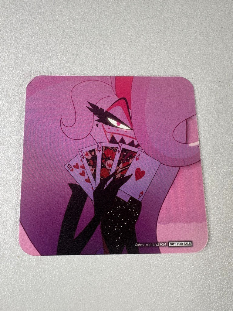 Hazbin Hotel Smile Base Cafe Paper Coaster Angel Dust