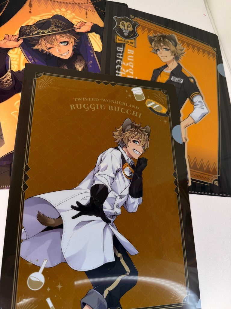 Twisted Wonderland Clear File Set Savanaclaw Ruggie Bucchi