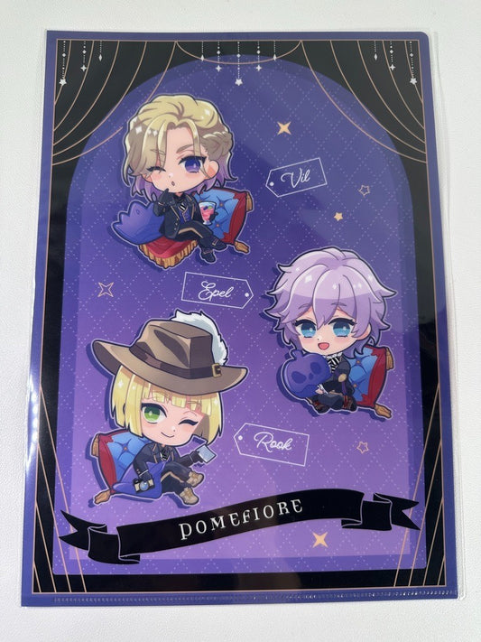 Twisted Wonderland Peko Cushion Clear File Pomefiore Rook Hunt