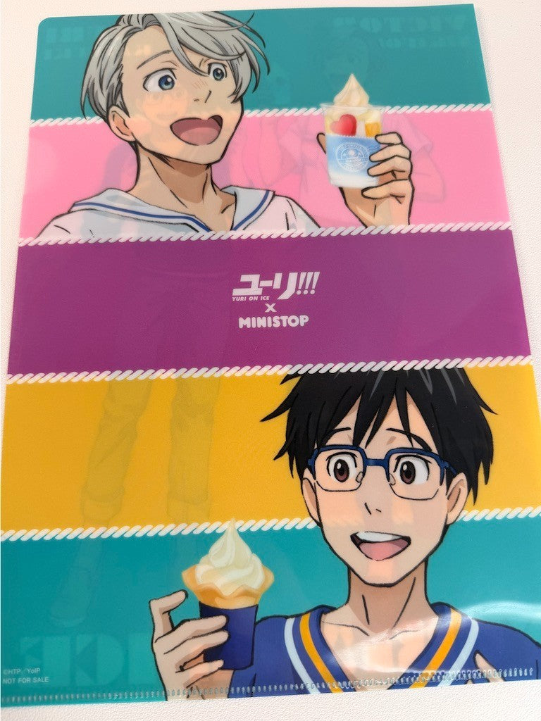 Yuri!!! on Ice Ministop Clear File Yuri Katsuki Victor Nikiforov
