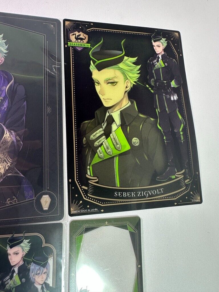 Twisted Wonderland Diasomnia Sebek Zigvolt Card Clear Poster Pencil Board Set
