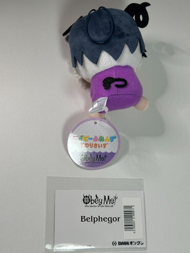 Obey Me! Baby Friends Hand Size Plush  and Card Belphegor